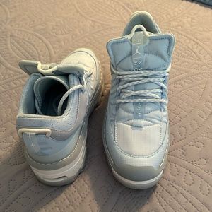 Nike Air Jordan’s - like new condition - worn once - color is baby blue